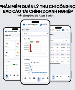 File quản lý thu chi & theo dõi nợ khách hàng/nhà cung cấp
