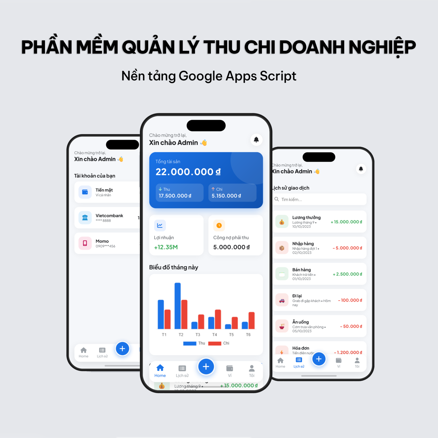 File tự động tổng hợp thu chi doanh nghiệp 1 File tự động tổng hợp thu chi doanh nghiệp