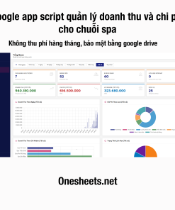 File quản lý thu chi & lợi nhuận chuỗi Spa