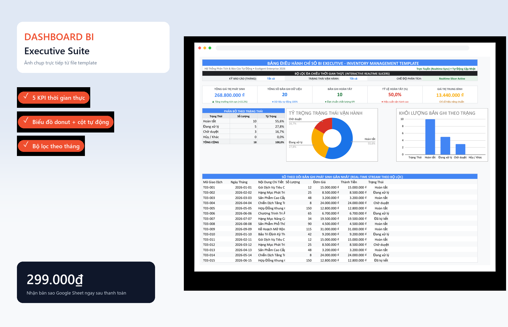 File Quản Lý Kho Hàng Nhập Xuất Tồn Google Sheet Tự Động Hóa, Dashboard BI Chuyên Nghiệp 1 File Quản Lý Kho Hàng Nhập Xuất Tồn Google Sheet Tự Động Hóa, Dashboard BI Chuyên Nghiệp