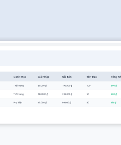 File Quản Lý Kho Hàng Nhập Xuất Tồn Google Sheet Tự Động Hóa, Dashboard BI Chuyên Nghiệp 15 File Quản Lý Kho Hàng Nhập Xuất Tồn Google Sheet Tự Động Hóa, Dashboard BI Chuyên Nghiệp - Ảnh 7