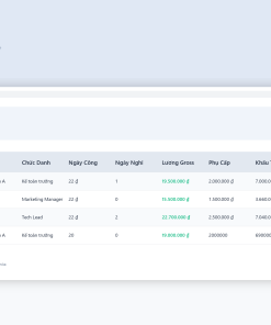 File Hệ Thống Quản Lý Lương Payroll Google Sheet Tự Động Hóa, Dashboard BI Chuyên Nghiệp - Ảnh 5
