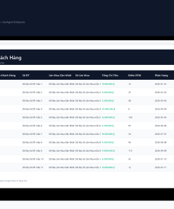 Alternative view of File Quản Lý Khách VIP & Phân Khúc RFM Google Sheet Tự Động Hóa, Dashboard BI Chuyên Nghiệp