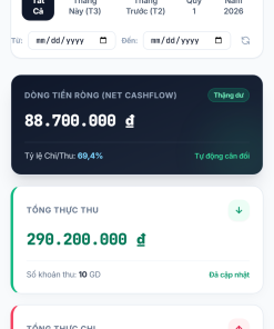 File Quản Lý Thu Chi Cá Nhân & Doanh Nghiệp Google Sheet (Gói File Sheet) - Ảnh 3